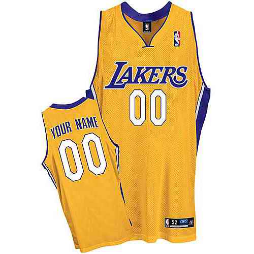 Los Angeles Lakers Custom Yellow Home Jersey