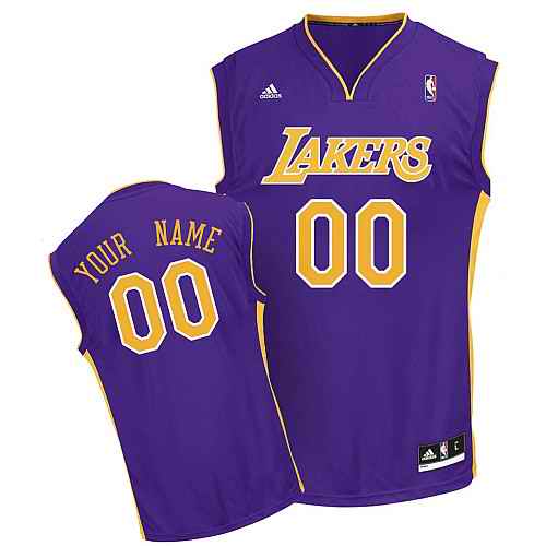 Los Angeles Lakers Youth Custom Purple Jersey