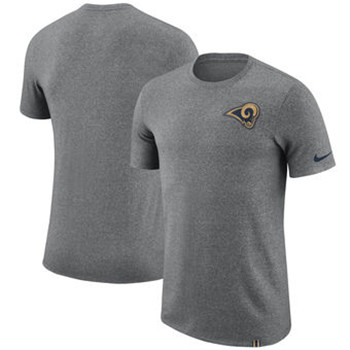 Los Angeles Rams Nike Marled Patch T-Shirt - Heathered Gray