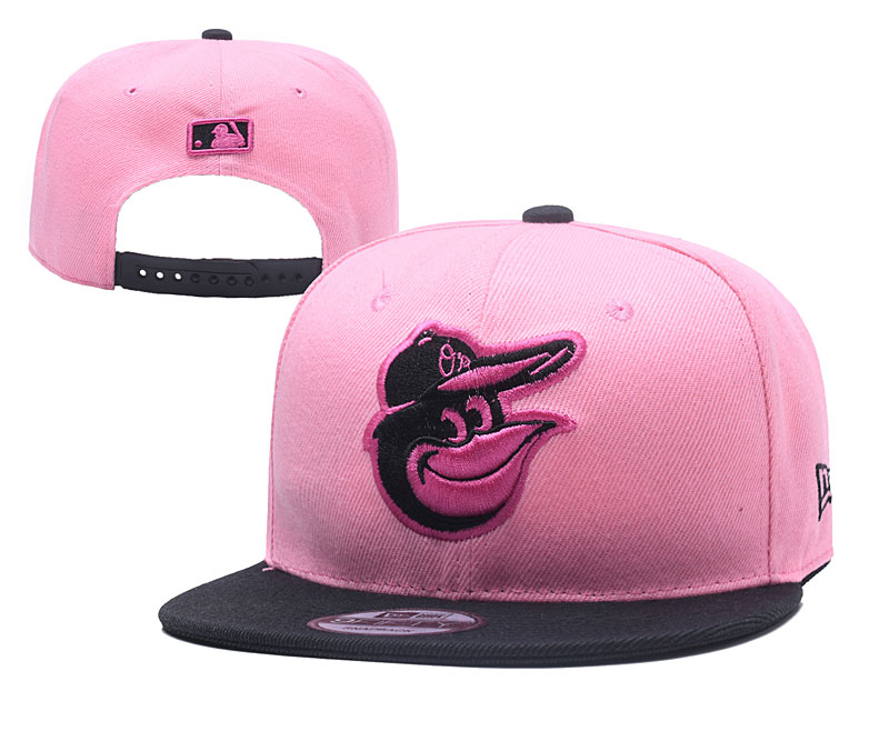 MLB Baltimore Orioles Fresh Logo Pink Adjustable Hat YD
