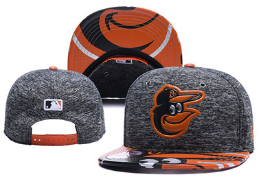 MLB Baltimore Orioles Team Logo Gray Adjustable Hat 96
