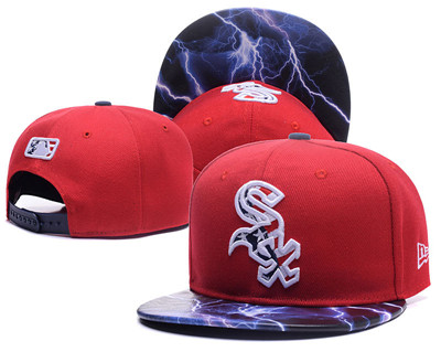 MLB Chicago White Sox USA Flag Logo Red Adjustable Hat LH