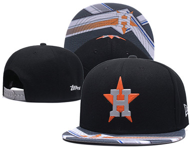MLB Houston Astros Team Logo Black Snapback Adjustable Hat 54