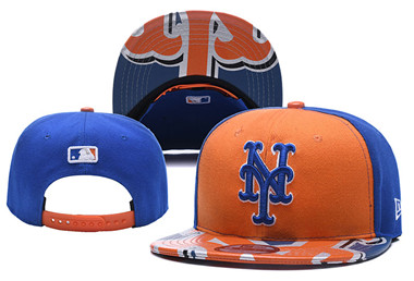 MLB New York Mets Team Logo Navy Adjustable Hat A54