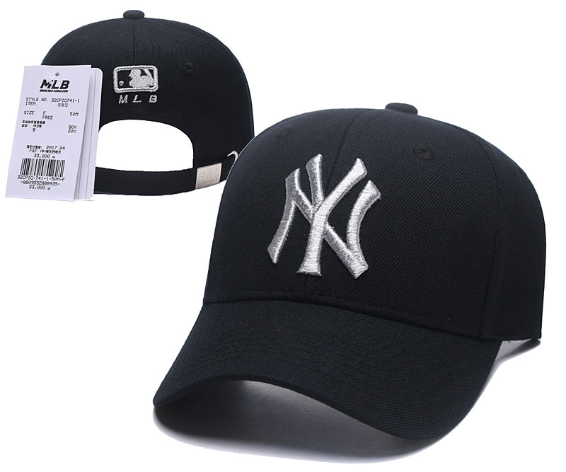 MLB New York Yankees Fresh Logo White Peaked Adjustable Hat SG MLB New York Yankees Fresh Logo White Peaked Adjustable Hat SG
