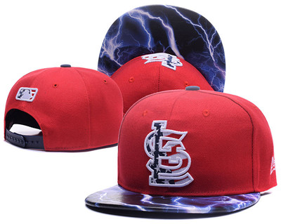 MLB St. Louis Cardinals USA Flag Logo Red Adjustable Hat LH