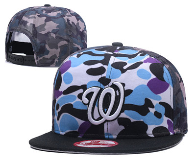 MLB Washington  Nationals Team Logo Camo Adjustable Hat