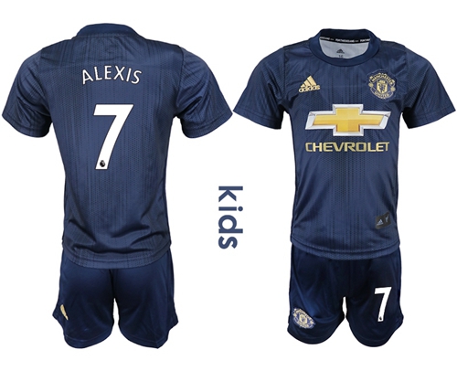 Manchester United #7 Alexis Third Kid Soccer Club Jersey Manchester United #7 Alexis Third Kid Soccer Club Jersey