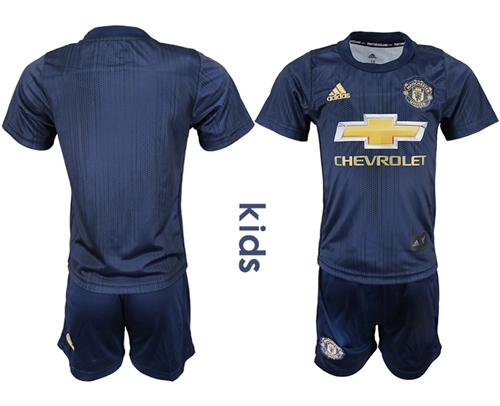 Manchester United Blank Third Kid Soccer Club Jersey