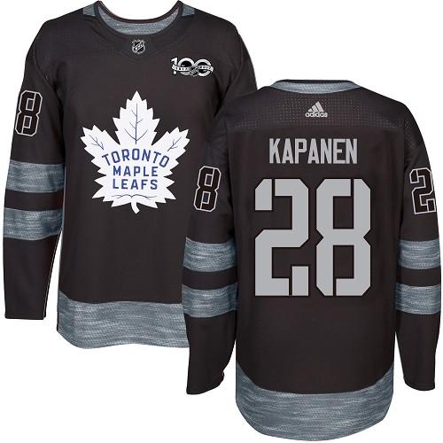 Maple Leafs #28 Kasperi Kapanen Black 1917-2017 100th Anniversary Stitched NHL Jersey Maple Leafs #28 Kasperi Kapanen Black 1917-2017 100th Anniversary Stitched NHL Jersey