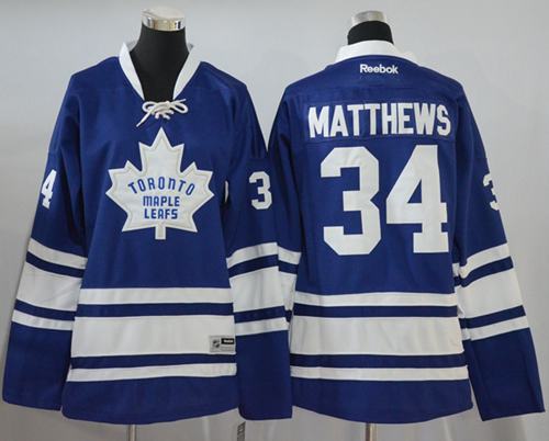Maple Leafs #34 Auston Matthews Blue Women's Alternate Stitched NHL Jersey Maple Leafs #34 Auston Matthews Blue Women's Alternate Stitched NHL Jersey
