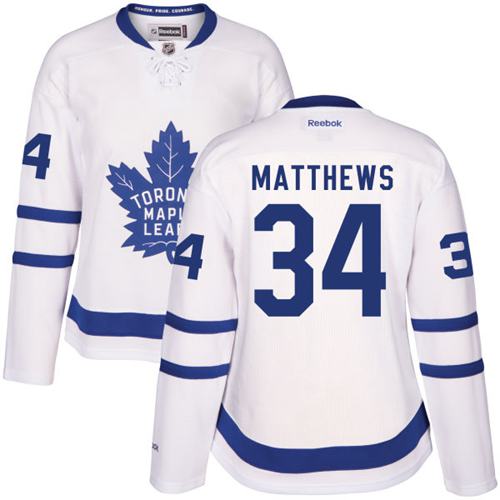 Maple Leafs #34 Auston Matthews White Road Women's Stitched NHL Jersey Maple Leafs #34 Auston Matthews White Road Women's Stitched NHL Jersey