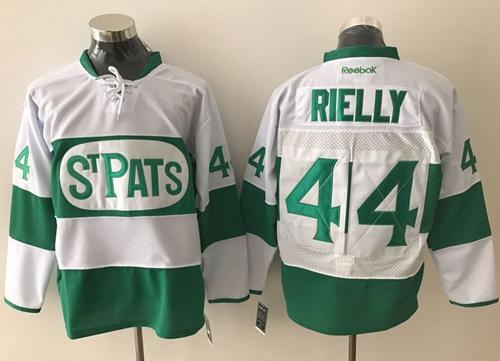 Maple Leafs #44 Morgan Rielly White Green St. Patrick's Day Stitched NHL Jersey Maple Leafs #44 Morgan Rielly White Green St. Patrick's Day Stitched NHL Jersey