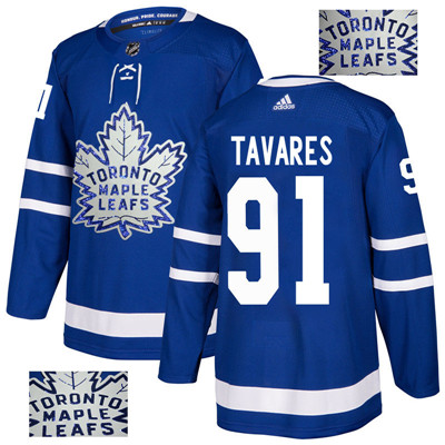 Maple Leafs #91 John Tavares Blue Women Adidas Jersey Maple Leafs #91 John Tavares Blue Women Adidas Jersey