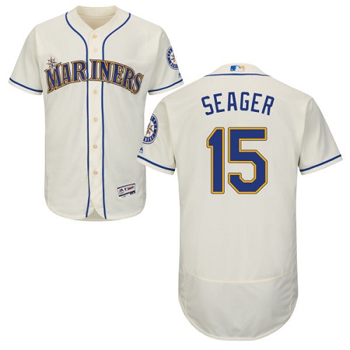 Mariners #15 Kyle Seager Cream Flexbase Authentic Collection Stitched MLB Jersey Mariners #15 Kyle Seager Cream Flexbase Authentic Collection Stitched MLB Jersey