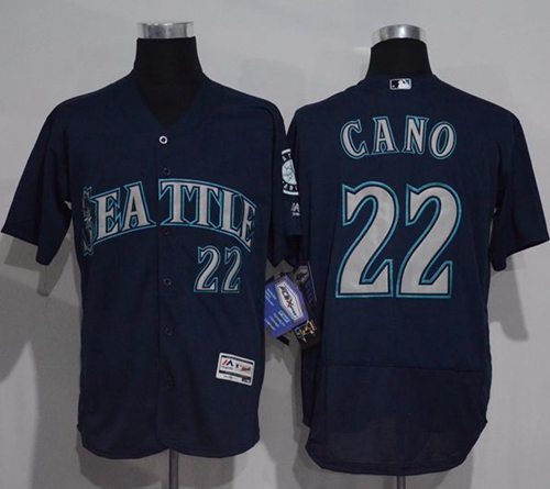 Mariners #22 Robinson Cano Navy Blue Flexbase Authentic Collection Stitched MLB Jersey Mariners #22 Robinson Cano Navy Blue Flexbase Authentic Collection Stitched MLB Jersey