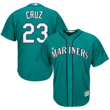 Mariners #23 Nelson Cruz Green Cool Base Stitched Youth MLB Jersey Mariners #23 Nelson Cruz Green Cool Base Stitched Youth MLB Jersey