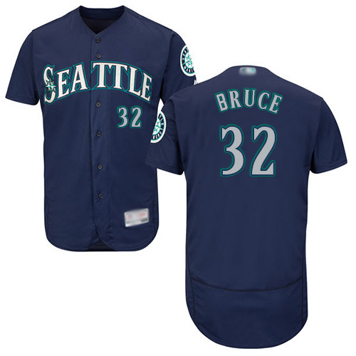 Mariners #32 Jay Bruce Navy Blue Flexbase Authentic Collection Stitched Baseball Jersey Mariners #32 Jay Bruce Navy Blue Flexbase Authentic Collection Stitched Baseball Jersey