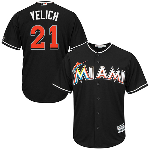Marlins #21 Christian Yelich Black Cool Base Stitched Youth MLB Jersey Marlins #21 Christian Yelich Black Cool Base Stitched Youth MLB Jersey