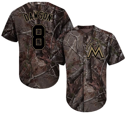 Marlins #8 Andre Dawson Camo Realtree Collection Cool Base Stitched Baseball Jersey Marlins #8 Andre Dawson Camo Realtree Collection Cool Base Stitched Baseball Jersey