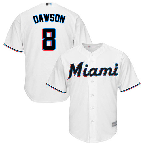 Marlins #8 Andre Dawson White Cool Base Stitched Youth Baseball Jersey Marlins #8 Andre Dawson White Cool Base Stitched Youth Baseball Jersey