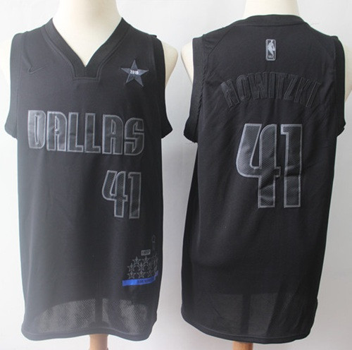 Mavericks #41 Dirk Nowitzki Black Basketball MVP Swingman Jersey Mavericks #41 Dirk Nowitzki Black Basketball MVP Swingman Jersey