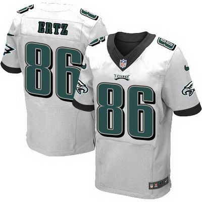 Men's  Eagles #86 Zach Ertz 2014 Nike White Elite Jersey