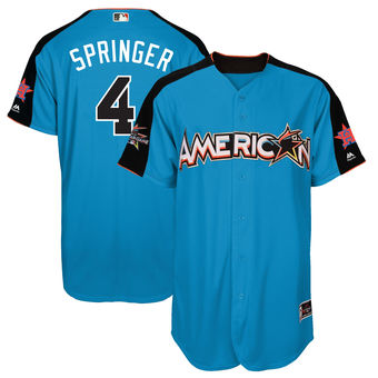 Men's American League Astros George Springer Majestic Blue 2017 MLB All-Star Game Home Run Derby Player Jersey Men's American League Astros George Springer Majestic Blue 2017 MLB All-Star Game Home Run Derby Player Jersey
