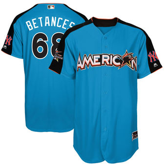 Men's American League Dellin Betances Majestic Blue 2017 MLB All-Star Game Home Run Derby Player Jersey