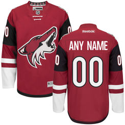Men's Arizona Coyotes Reebok Maroon Premier Home Custom Jersey