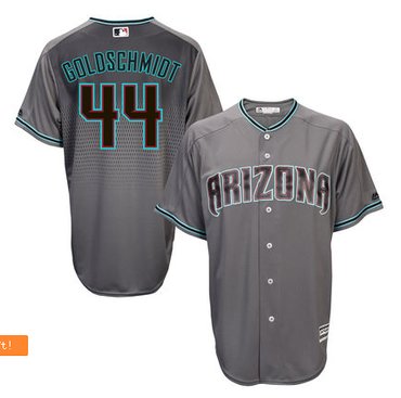 Men's Arizona Diamondbacks #44 Paul Goldschmidt Majestic Gray Road Cool Base Player Jersey Men's Arizona Diamondbacks #44 Paul Goldschmidt Majestic Gray Road Cool Base Player Jersey