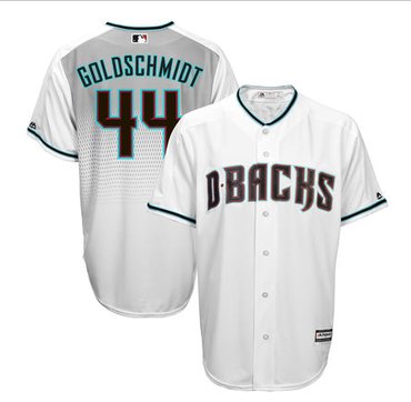 Men's Arizona Diamondbacks #44 Paul Goldschmidt Majestic White Home Cool Base Player Jersey Men's Arizona Diamondbacks #44 Paul Goldschmidt Majestic White Home Cool Base Player Jersey