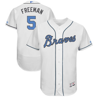 Men's Atlanta Braves Freddie Freeman Majestic White Father's Day FlexBase Jersey Men's Atlanta Braves Freddie Freeman Majestic White Father's Day FlexBase Jersey