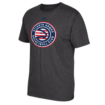 Men's Atlanta Hawks adidas Gray Hoops for Troops T-Shirt
