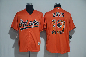 Men's Baltimore Orioles #19 Chris Davis Majestic Orange 2017 Color Printing Cool Base Jersey Men's Baltimore Orioles #19 Chris Davis Majestic Orange 2017 Color Printing Cool Base Jersey