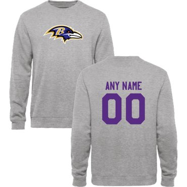 Men's Baltimore Ravens Design Your Own Crewneck Sweatshirt