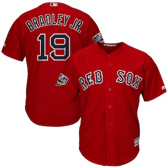 Men's Boston Red Sox Jackie Bradley Jr. Majestic Scarlet 2018 World Series Cool Base Player Jersey Men's Boston Red Sox Jackie Bradley Jr. Majestic Scarlet 2018 World Series Cool Base Player Jersey
