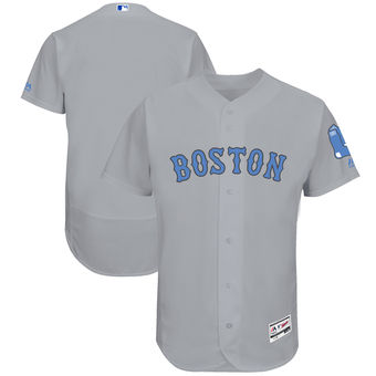 Men's Boston Red Sox Majestic Gray Father's Day FlexBase Team Jersey Men's Boston Red Sox Majestic Gray Father's Day FlexBase Team Jersey