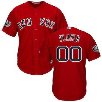 Men's Boston Red Sox Majestic Scarlet 2018 World Series Cool Base Custom Jersey Men's Boston Red Sox Majestic Scarlet 2018 World Series Cool Base Custom Jersey