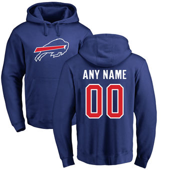 Men's Buffalo Bills Pro Line Royal Any Name & Number Logo Personalized Pullover Hoodie