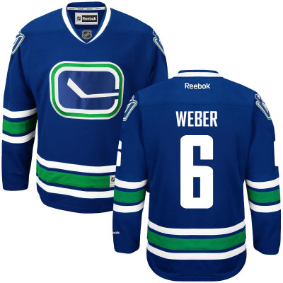 Men's Canucks Yannick Weber Authentic Royal Blue Alternate Jersey