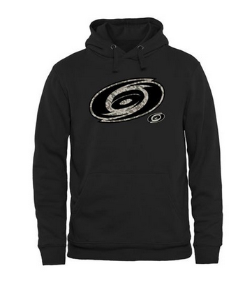 Men's Carolina Hurricanes Black Rink Warrior Pullover Hoodie