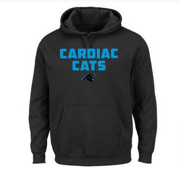 Men's Carolina Panthers Majestic Black Hot Phrase Pullover Hoodie