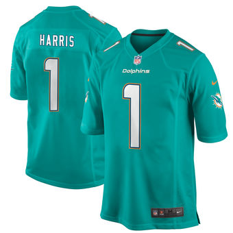 Men's Charles Harris Miami Dolphins Nike 2017 Draft Pick Game Jersey - Aqua