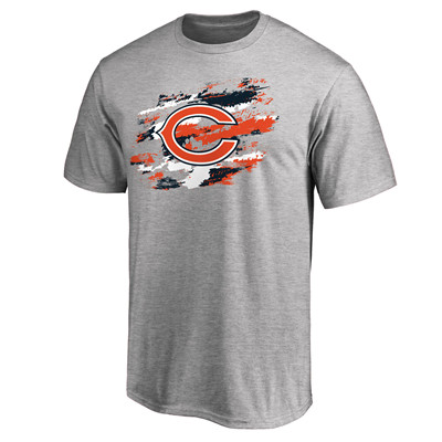 Men's Chicago Bears NFL Pro Line Heathered Gray True Color T-Shirt