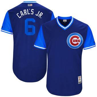 Men's Chicago Cubs Carl Edwards Jr. Carl's Jr. Majestic Royal 2017 Players Weekend Authentic Jersey Men's Chicago Cubs Carl Edwards Jr. Carl's Jr. Majestic Royal 2017 Players Weekend Authentic Jersey