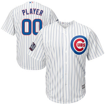 Men's Chicago Cubs Majestic White 2016 World Series Bound Home Custom Cool Base Team Jersey