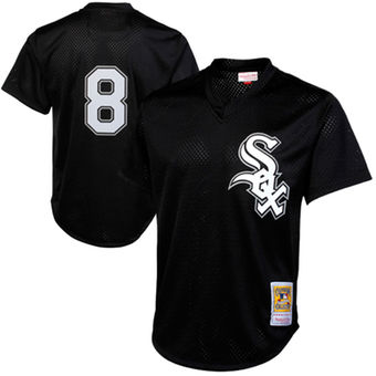 Men's Chicago White Sox Bo Jackson Mitchell & Ness Black 1993 Authentic Cooperstown Collection Batting Practice Jersey Men's Chicago White Sox Bo Jackson Mitchell & Ness Black 1993 Authentic Cooperstown Collection Batting Practice Jersey