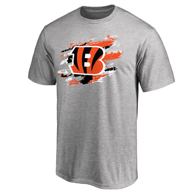 Men's Cincinnati Bengals NFL Pro Line Heathered Gray True Color T-Shirt