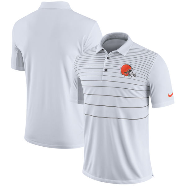 Men's Cleveland Browns Nike White Early Season Polo